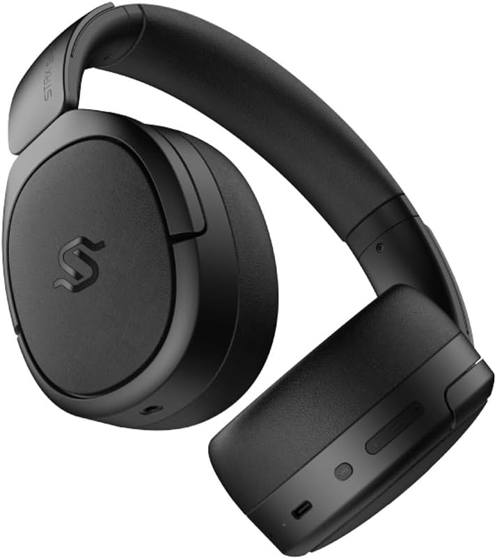 lateral view of Edifier STAX Spirit S5 Headphones showing controls