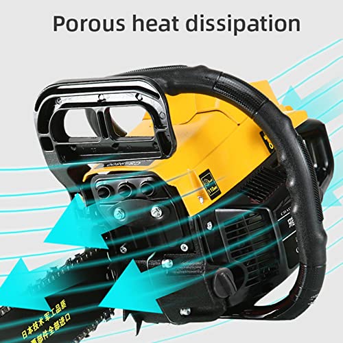 2-Takt-Gaskettensäge, 18 Zoll, 75-ccm-Handbetriebene Akku-Benzin-Kettensägen, Gasbetriebene Kettensäge mit 3 Ketten… – Bild 6