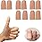 Gel Finger Protectors Finger Caps Silicone Fingertips Protection - Finger Cots Great for Trigger Finger, Finger Arthritis, Finger Cracking and Other Finger Pain Relief(Nude, Medium)