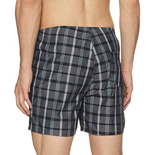 Image of Amazon Brand - Symbol Men's Cotton Regular Checkered Boxer Shorts (Pack of 3) (SYBOBOX01CH-PO3 Multicolor-29 M)