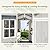 Patiowell 4 x 6 FT Resin Storage Shed with Floor, Outdoor Plastic Garden Shed with Lockable Door & Window, Easy Assembly Tool Shed for Backyard, Light Gray