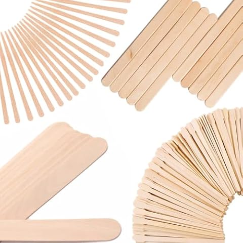 Mibly Assorted Wooden Wax Sticks for Hair Removal Cover