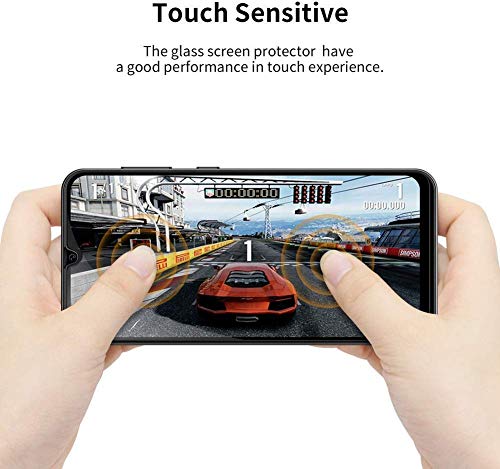 Image of Zitel Tempered Glass Screen Protector for Redmi 9 Prime /Redmi 9 (Black) Edge to Edge Full Screen Coverage with installation Kit