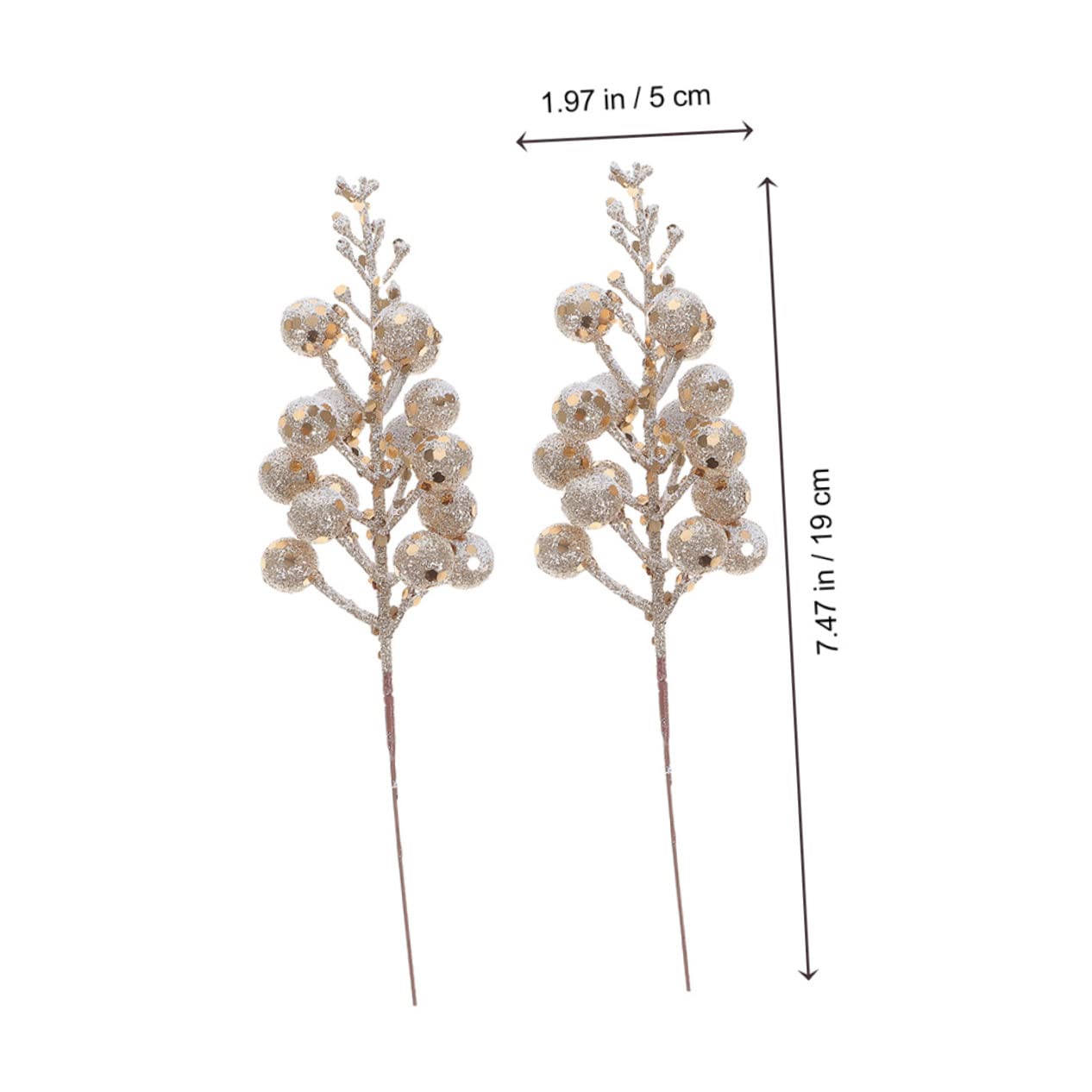 Alipis 36 Pièces Imitation De Baies De Noël Fausses Baies De Houx Arbre De Noël Artificielle Choix De Cueillette De Fleurs De Cueillette De Houx De De Mousse