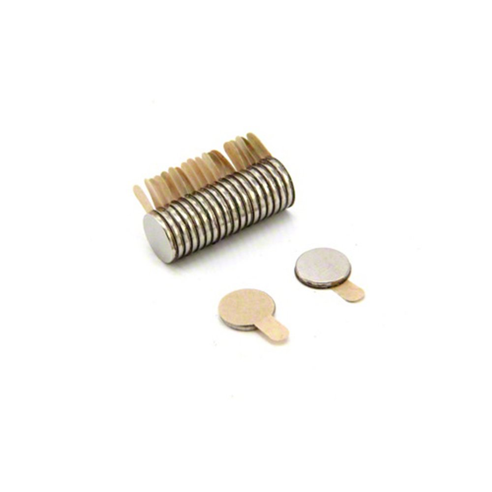 N35 Neodymium Easypeel Adhesive Magnet for Arts, Crafts, Model Making, DIY, Hobbies and Packaging - 8mm dia x 1mm - 0.39kg Pull - South - Pack of 20