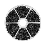 Boîte de rangement: Les anneaux de fendus en métal sont dans une boîte transparente avec un couvercle, il est donc très pratique de stocker sans vous soucier de la perdre.