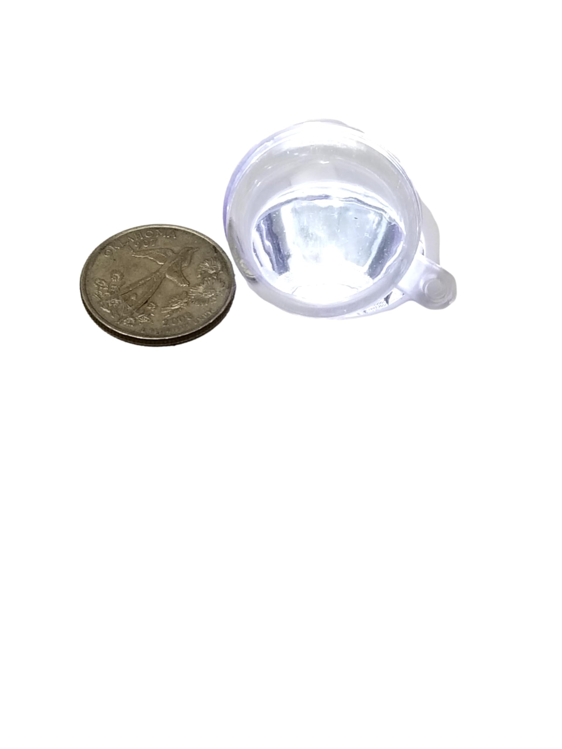 24 Miniature Fillable 30mm (1.2 inches) Clear Plastic Ball Ornament