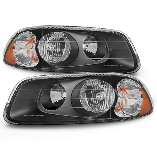 GUOHOQIX 2pcs Headlight Front Left Right Side Clear Lens Black Housing Truck Headlights for Mack for CX CX600 1998-2005 for GU7 GU700 2008-2009 for GU8 GU800 2008-2009 125-8662