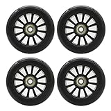 2Pcs 100mm Scooter Wheels with Plastic Core and ABEC-7 Bearing 100mm Kick Scooter...