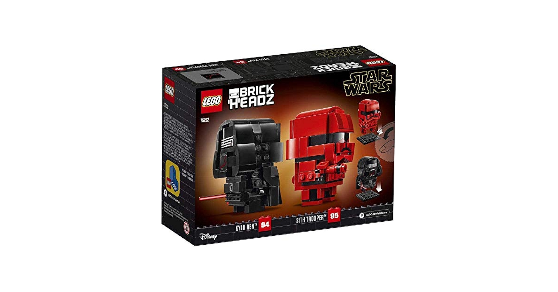 Amazon.com: LEGO BrickHeadz Star Wars Kylo Ren & Sith