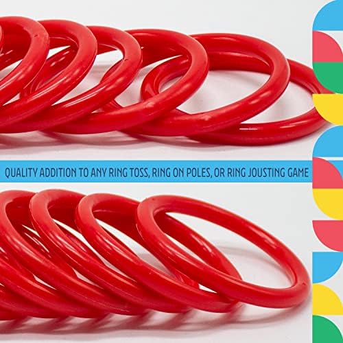 Ring Toss Rings Red Small 3 Inch Rings Pack of 12