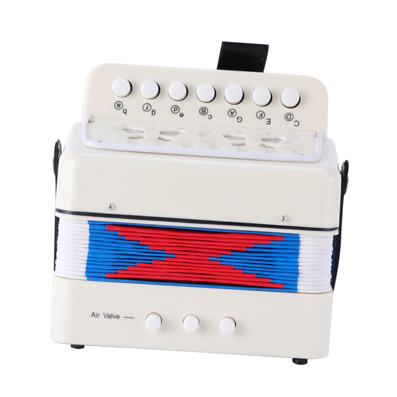 Mini Acordeón para Material Abs y Metal Juguete Musical Educativo para Principiantes Instrumento Didáctico para Desarrollo Creativo Infantil