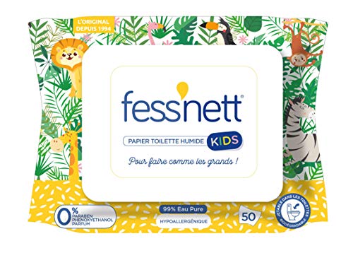 Fess'nett Papier Toilette Humide Kids 50 Pièces 1 Unité Cover