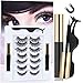 Produktbild Magnetische Wimpern, Magnetic Eyeliner und Magnetic Eyelashes Set, Wasserdicht und Kein Klebstoff Erforderlich Wiederverwendbares Magnetisches Wimpernset Natürliche Look mit Pinzette,7 Paare