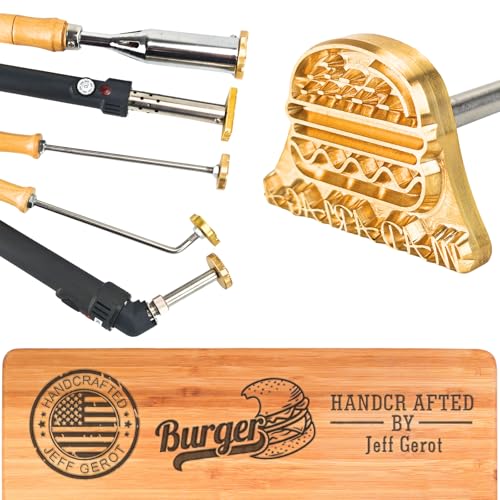 Custom Branding Iron for Wood Personalized Stamps for Weddings Wood Burning Stamp Woodworking Project Design Brand Electric Branding Iron for Leather Food (1.5inches/3.81cm)