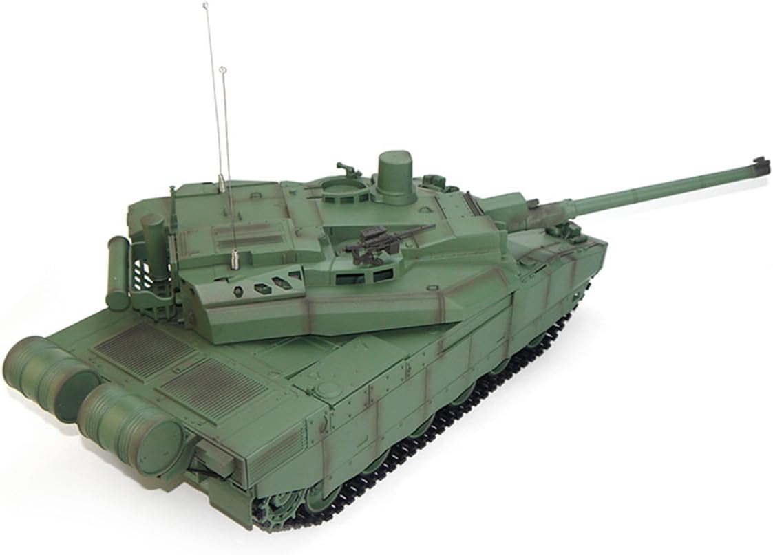 1/16 Main Battle Remote Control Tank for Adults, 2.4G France H2408 RC Tank That Shoots, Army Military Vehicle Model with Sound Lights, Recoil Simulation, Toy Gift -Basic