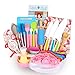 Veitch fairytales Kids Cooking Baking Set for Girls, Real Baking Supplies Kits, Birthday Gifts for 3 + Year Old Girls, Kids Baking Utensils Includes Rolling Pins Chef Costume Hat and Apron Unicorn