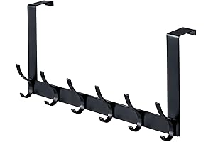 BOOMIBOO Over Door Hooks, The Perfect Organizational Solution for Your Towels