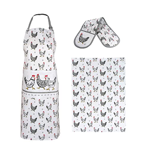 Torchon 100% coton lavable et gant de cuisine double : l'excellence du linge de table