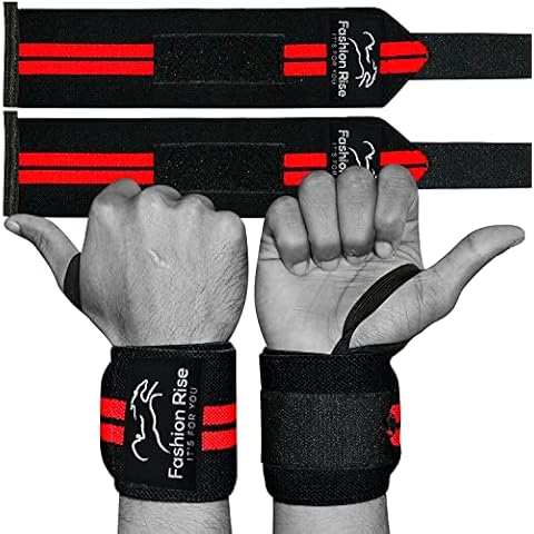 Heavy Duty Professional Standard Power Weight Lifting Wrist Wraps - Supports Gym Training Fist Straps - Sold as Pair & One Size Fits All Cover