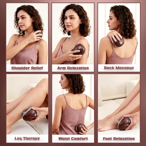 Image of RARECARE Head Massager For Scalp PRO-MATTE | Rechargeable Electric Scalp Massager For Hair Growth | 96 Silicon Kneading Points With Detachable Heads | 1 YEAR WARRANTY | (PRO-MATTE)
