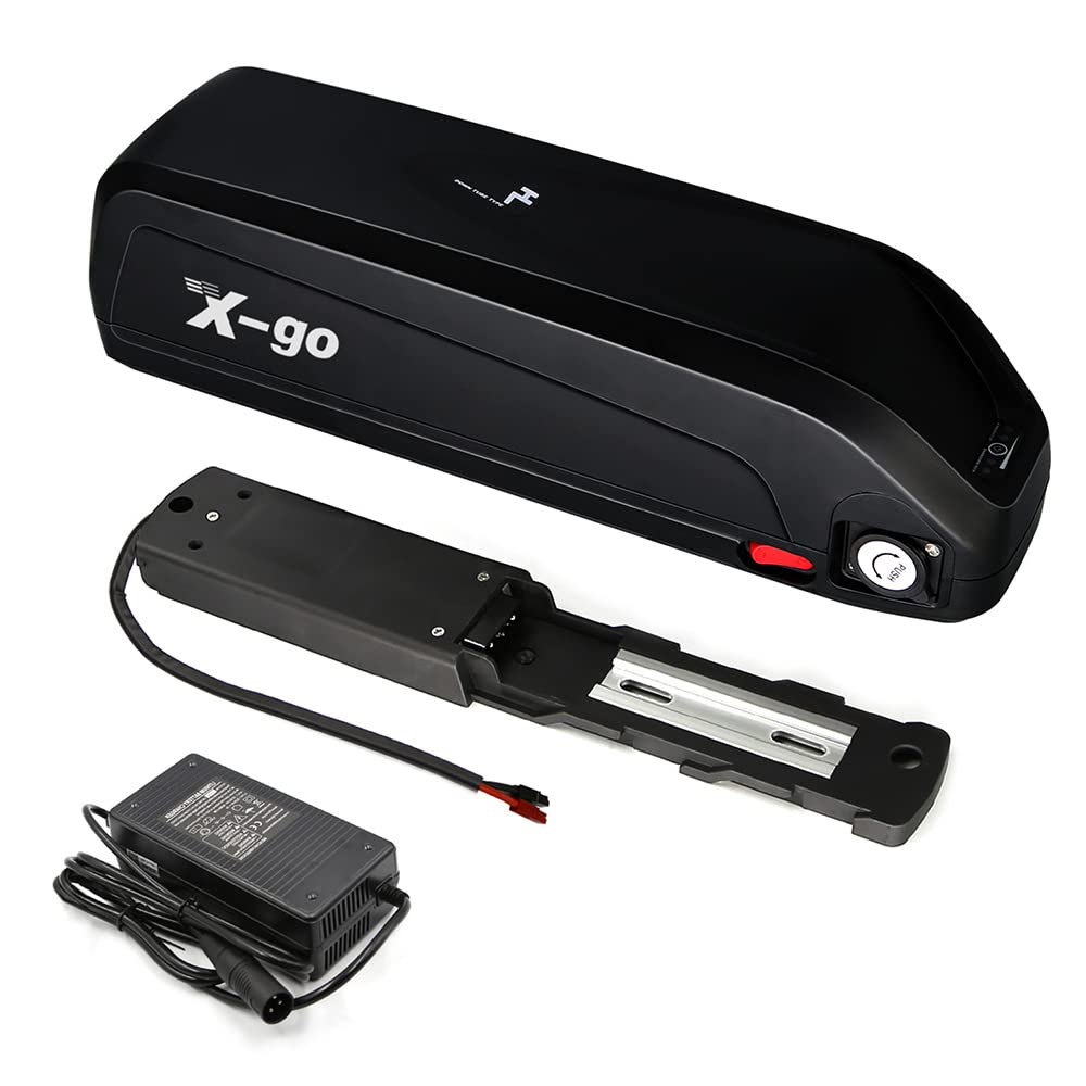 X-go Batterie Bici Elettrica da 48V 13Ah 5Pin, Batterie per Biciclette Elettriche al Litio Impermeabile per 750W 500W 250W Motore Elettrica