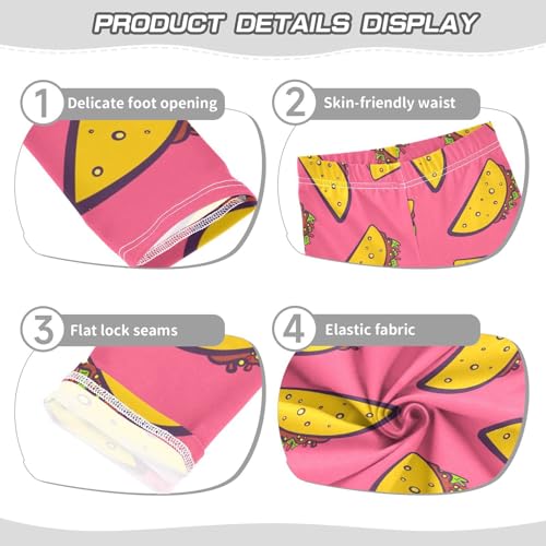 VIGTRO Girls Leggings Soft Comfortable Kids Pants for Yoga Dancing Sports Size 4T-10T4