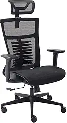 Cadeira de Escritorio Elements Vertta Preta Pro (full mesh)