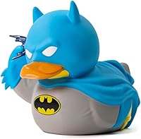 TUBBZ First Edition DC Comics Batman Cosplay Rubber Duck Vinyl Figure - Limited Edition 9cm with Stackable Bathtub