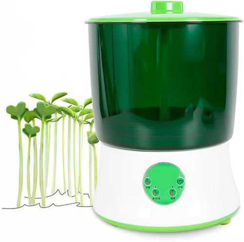 TFCFL Máquina de brotes de frijoles de 2 capas de 20 W, brotador automático de semillas de gran capacidad, herramienta de germinación de cereales,