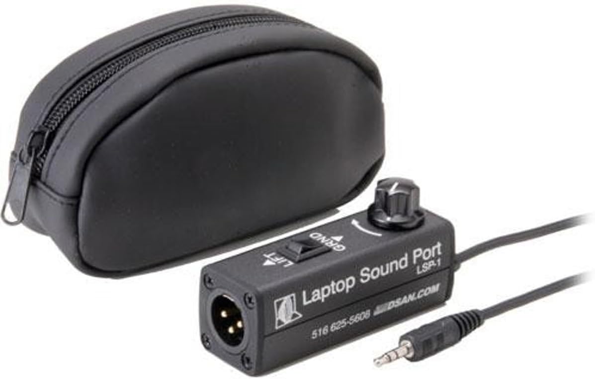 DSAN Laptop Sound Port Compact Adapter with Ground Lift Switch