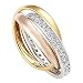 Produktbild Buckley London Damen Ring Tricolor mit Zirkonia Messing Glänzend Zirkonia Mehrfarbig 430070045