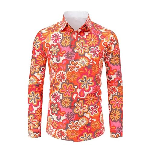 Haut floral hommes manches longues au tombé impeccable et chic