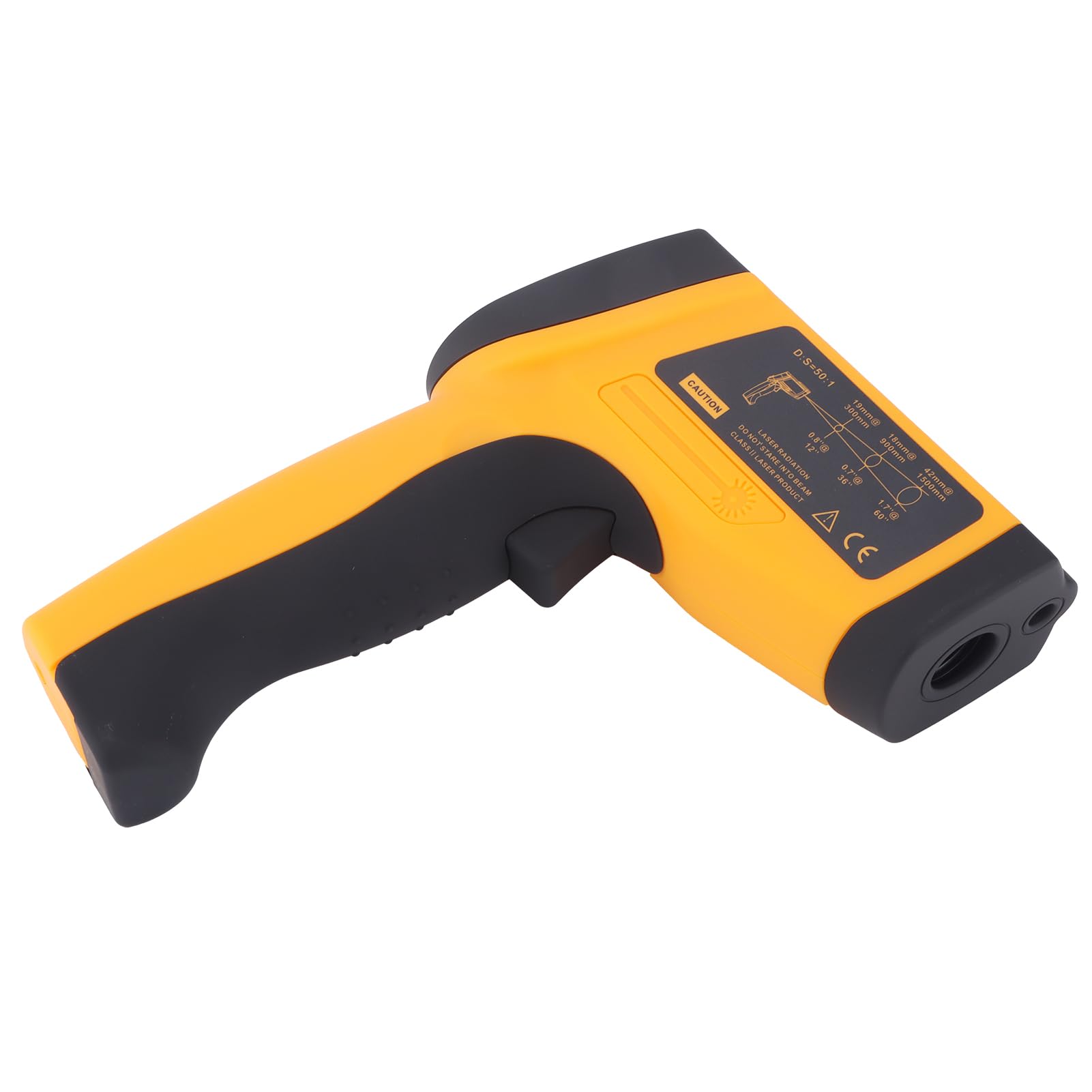 YWBL-WH Termometro a Infrarossi, Pistola Digitale per Temperatura in ABS con Display LCD, da -30 a 1150 Gradi Celsius per Uso Industriale