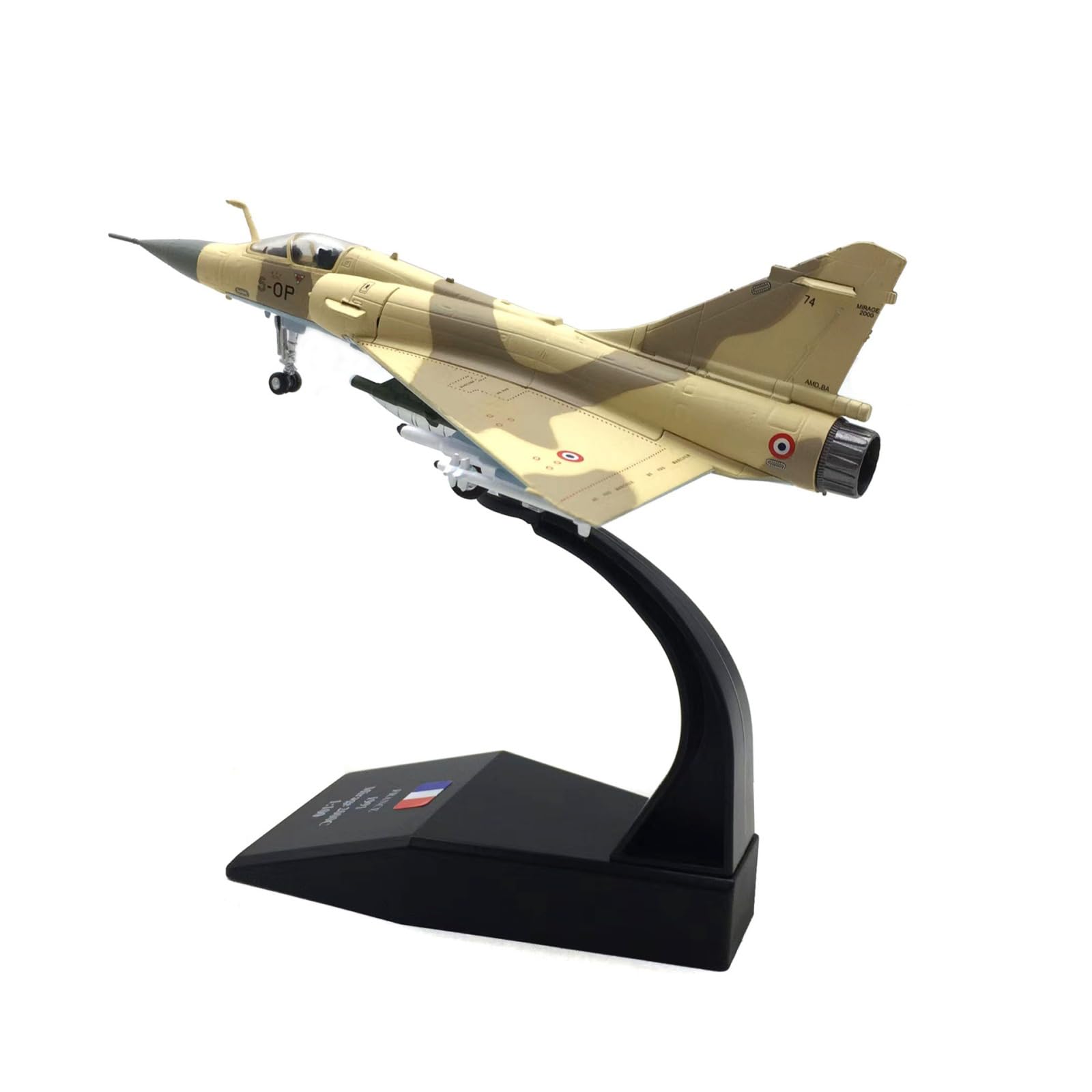 1/100 Scale French Air Force Mirage 2000 Fighter Aircraft Fighter Model Alloy Model Diecast Plane Model for Collection AE