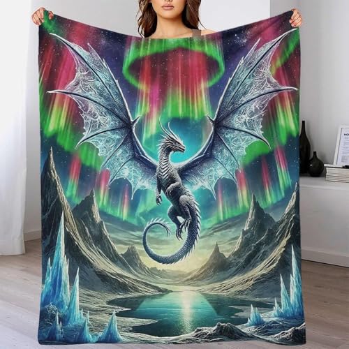 Couverture ptérosaure douce idée cadeau originale anniversaire