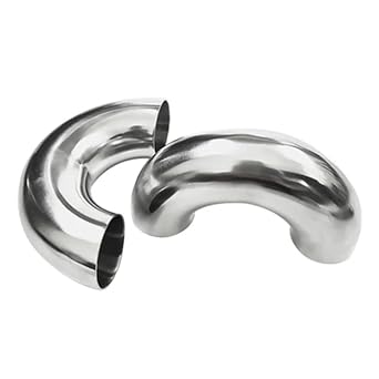 304 Stainless Steel 180 Degree Welded Elbow Food Hygiene 180 Degree U-Shaped Elbow Decorative Elbow19MM