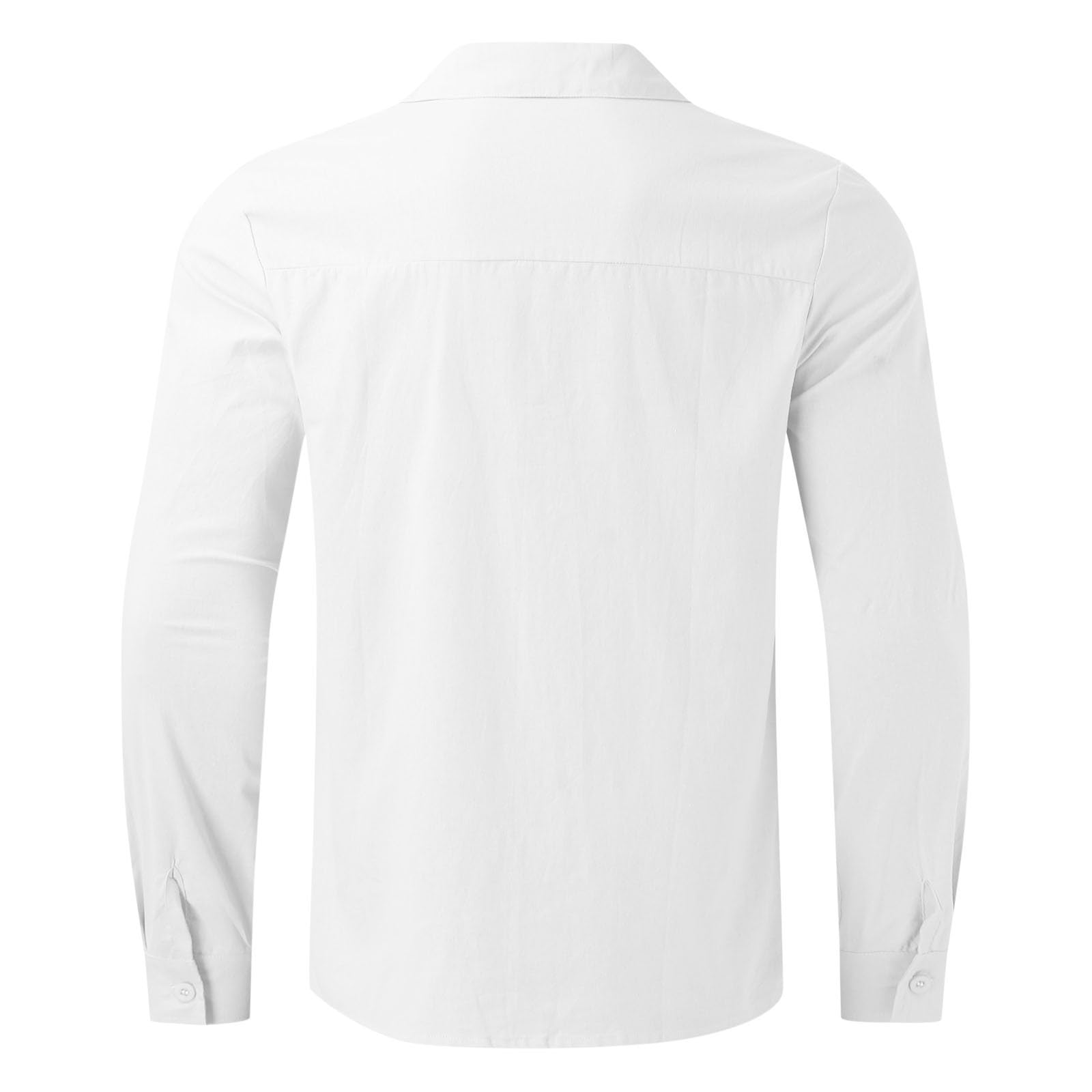 Camisa a cuadros negros hombres hombre verano algodón lino sólido casual más tamaño suelto camisa hombres voltear cuello abajo camisa de manga larga camisa hombres nuevo