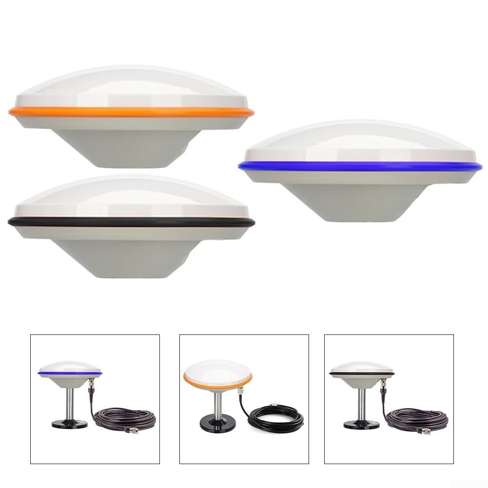 Fourstar - Antenna GNSS a piena frequenza, multi sistema, per l'agricoltura, con polarizzazione circolare destra e protezione IP67 (blu)