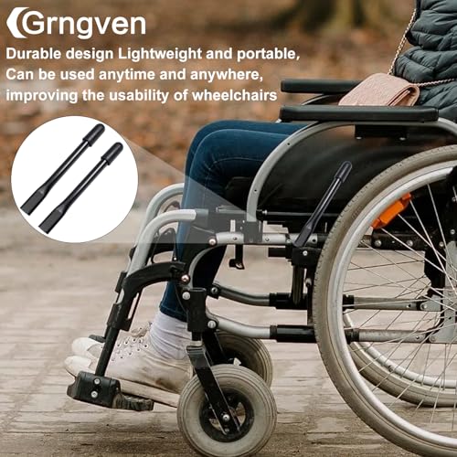 Image of 2 Pcs Wheelchair Brake Extenders, 8.6 Inch Handle Extenders Accessories for Disabled Wheelchair Heavy Duty Backrest Stroller Handle (Pack of 4)