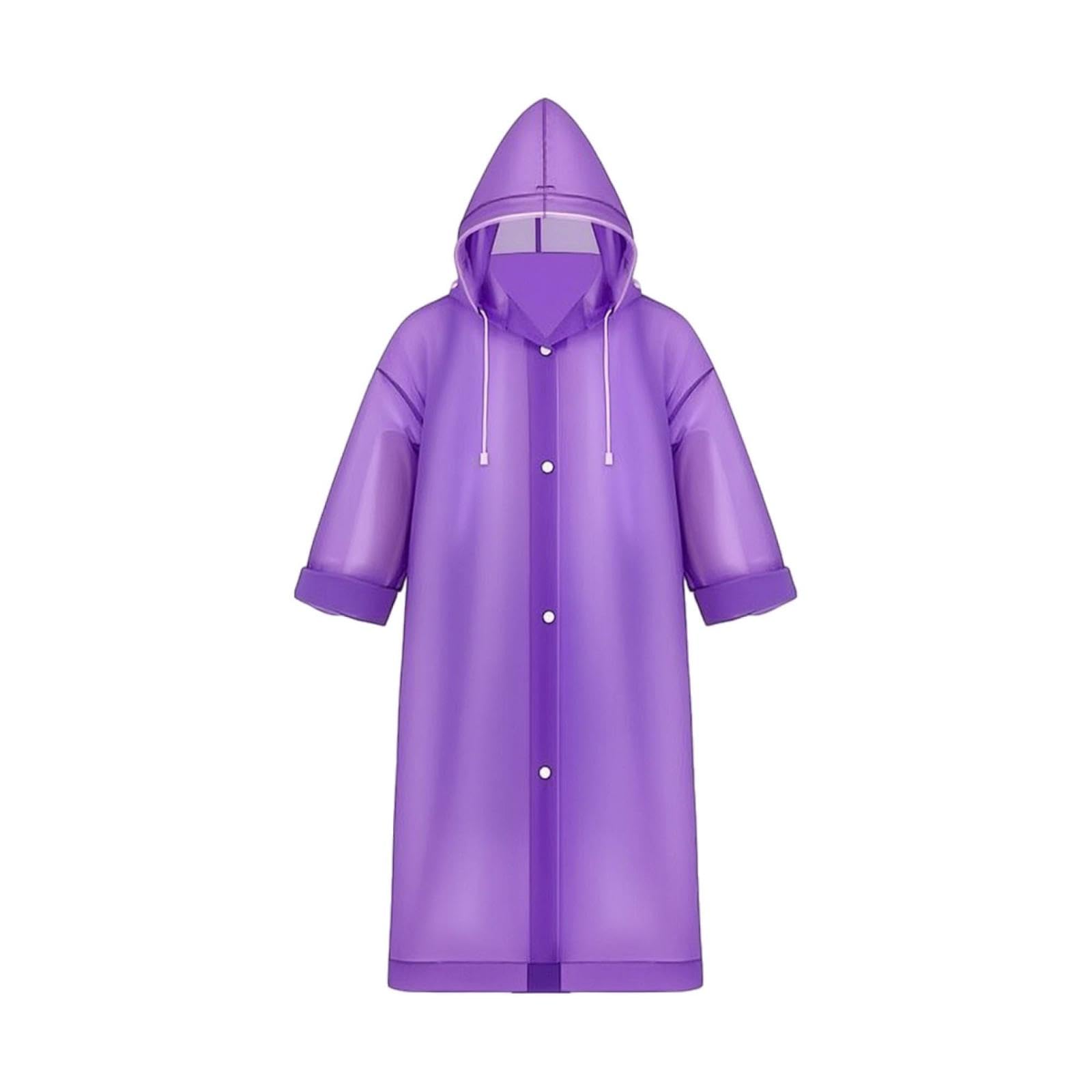 CALANDIS Raincoat Waterproof Hooded Rain Poncho Translucent Rain Poncho for Students, Young Children, School Commute, Travel, Hiking-picture-2