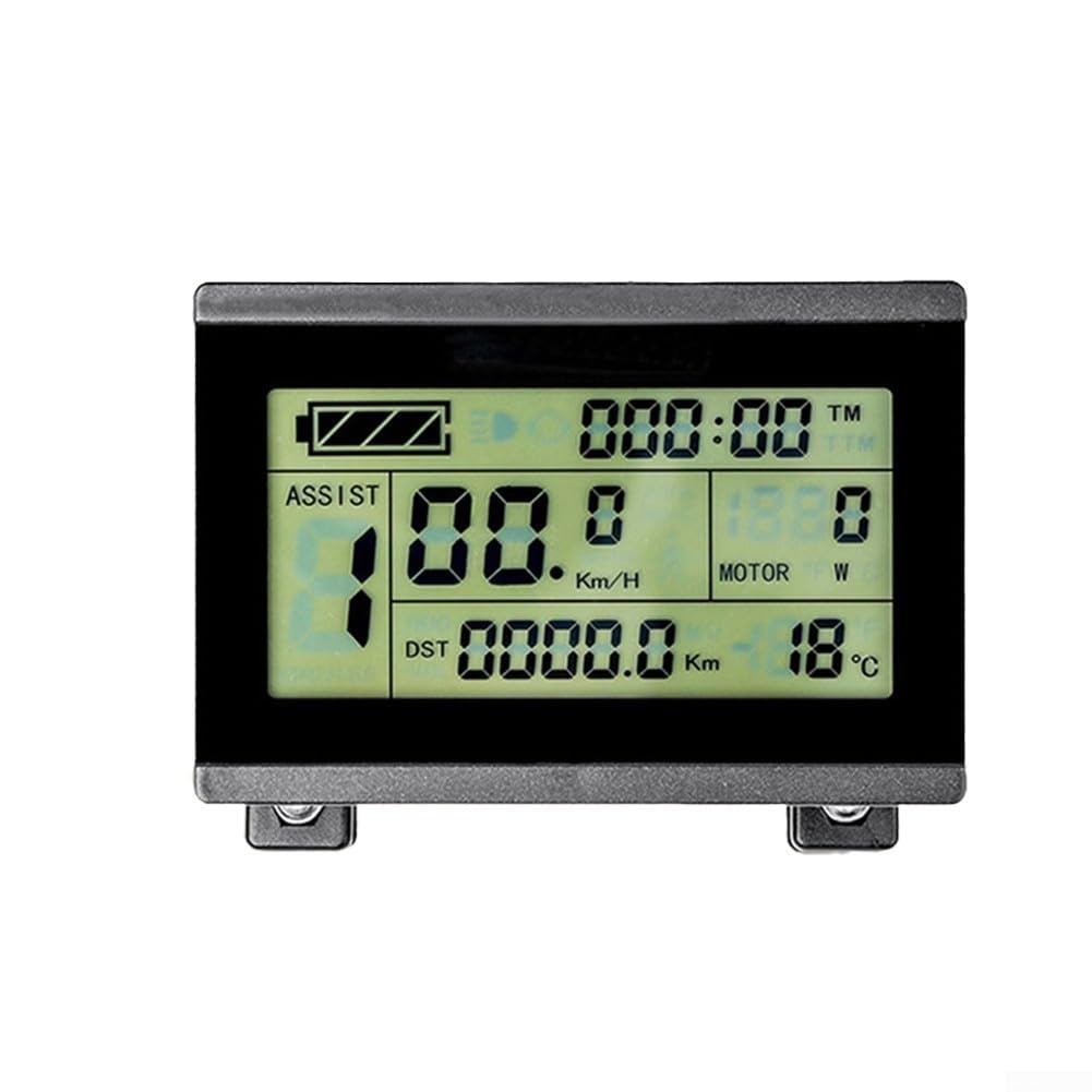 Bicicletta elettrica LCD Display Pannello Strumenti Per KT-LCD3 Compatibile 24V 36V 48V Include 5 Pin SM e Connettore USB per KT Controller