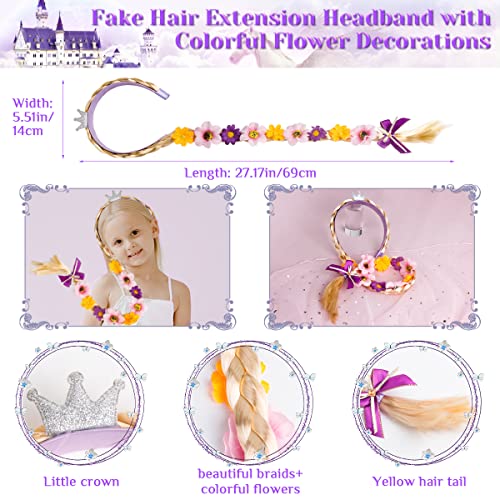 Meland Princess Dress Up - Dress Up Clothes for Girls with Toys,Christmas Birthday Gift for Toddler Girls 3,4,5,6,7,8 Years2