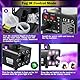 Nebelmaschine, AGPtEK Rauchmaschine mit 13 farbigen LED Lichtern und RGB Effekt, 2000CFM mit 2 kabelgebundenen und Funkfernbedienungen, perfekt für Hochzeiten, Halloween und Bühnenshows
