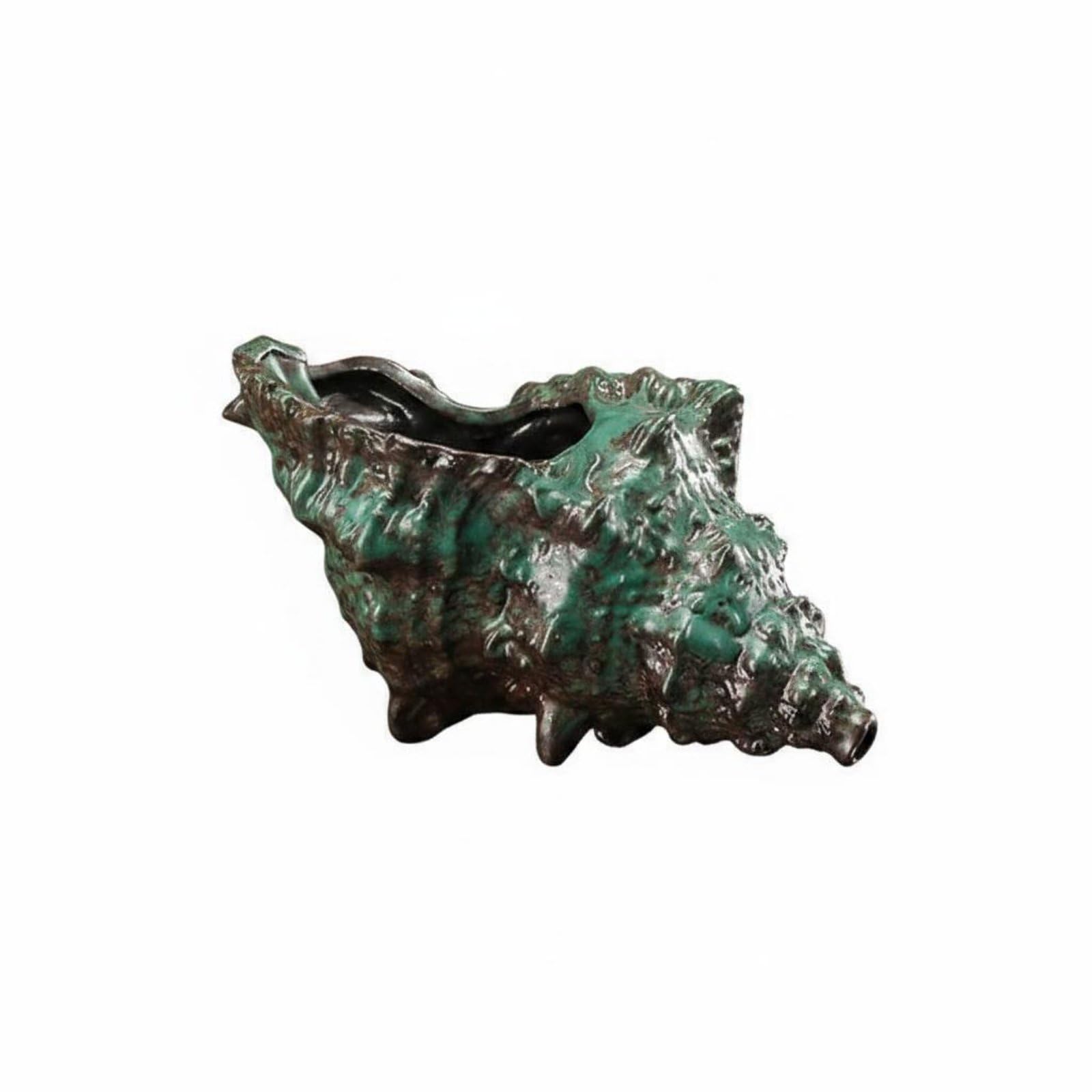 Circulating Water Ornament Eco-Friendly Design Circulating Water Container Decor Relaxing Atmosphere Aquarium Waterfall Decoration for Garden, Patio, Green, S-image-7