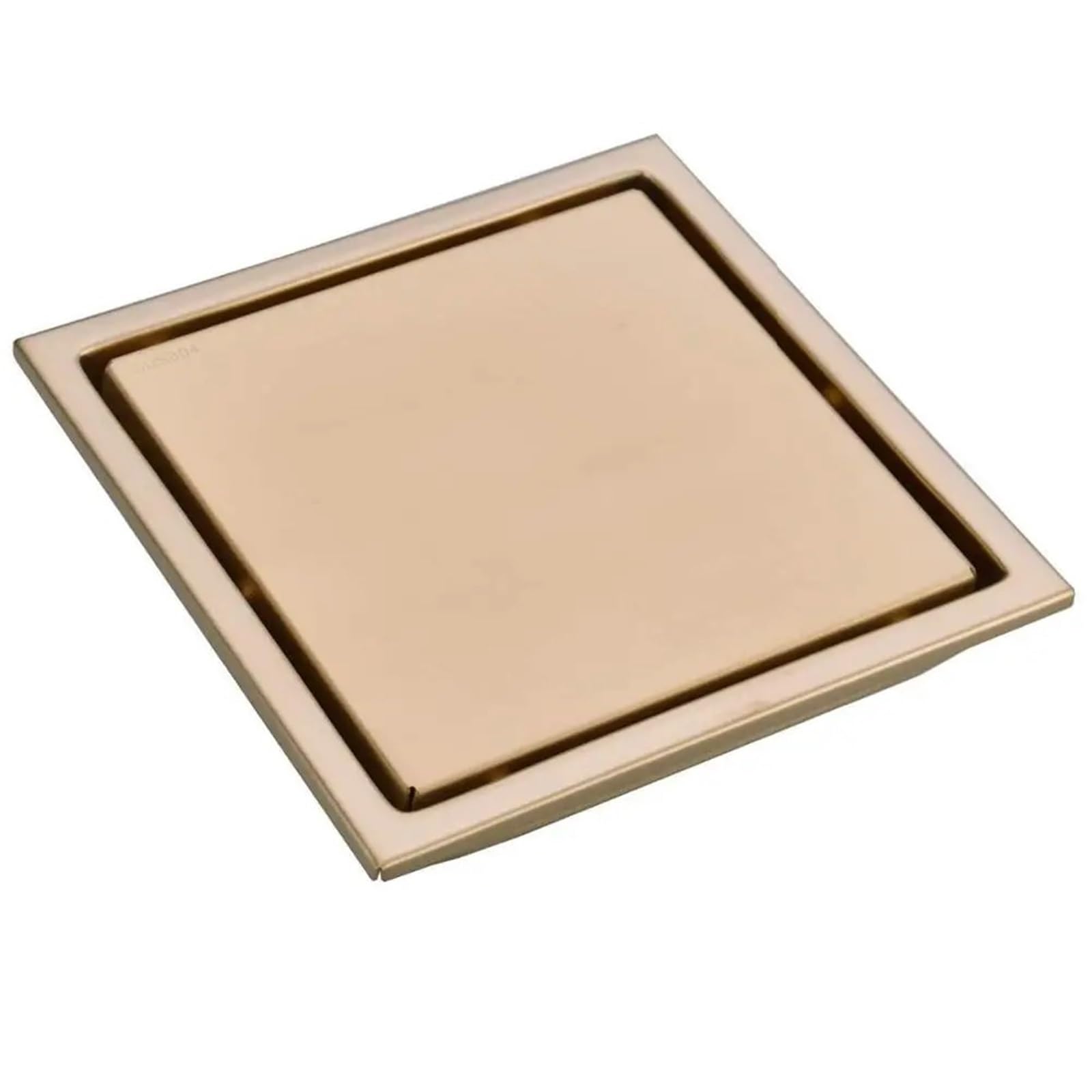 Desagüe de Suelo Desagüe de Ducha, desagüe Suelo for baño, Inserto baldosas, Rejillas cuadradas for, Acero Inoxidable Cepillado Dorado(Brushed Gold)