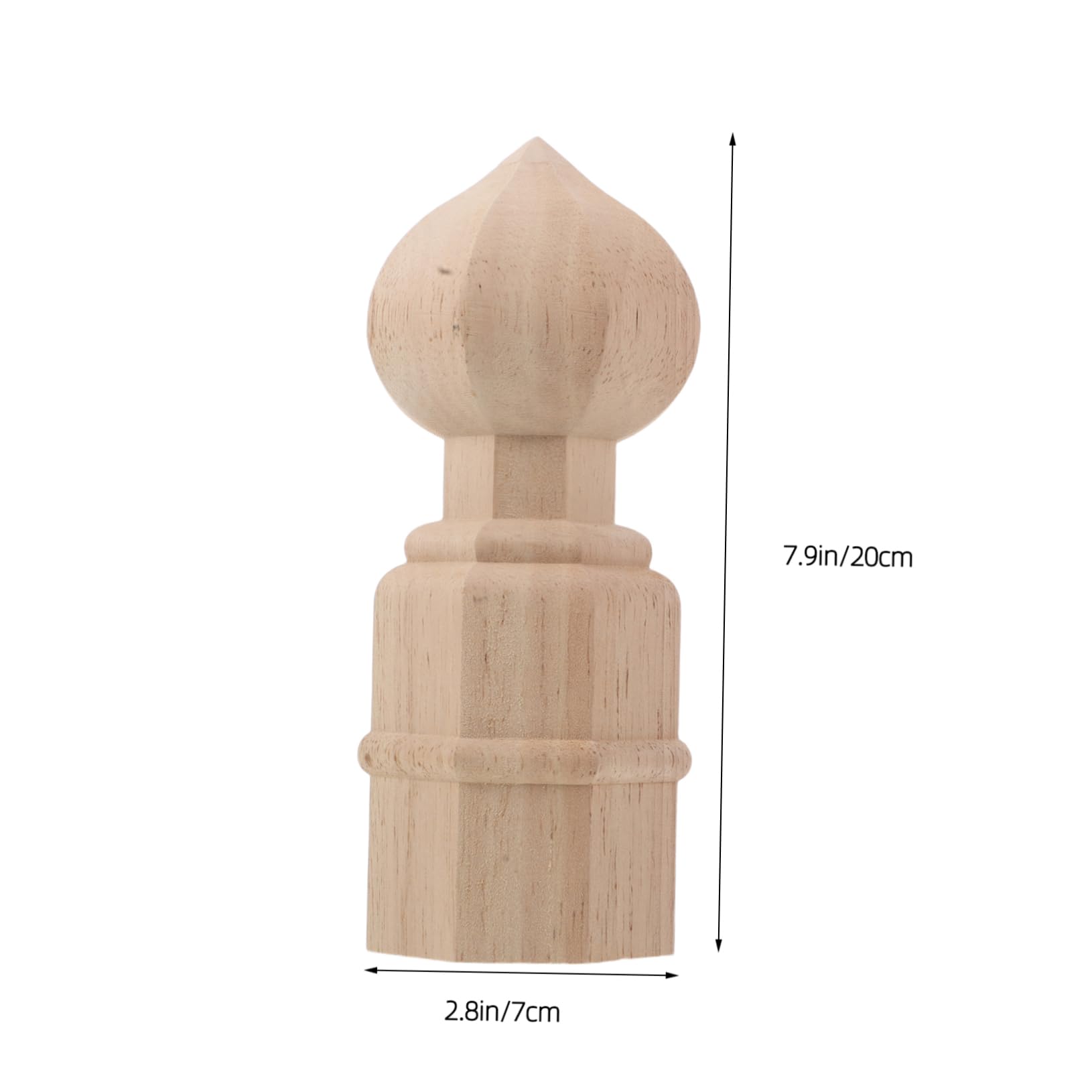 Alipis Elegante Europäische Holzspitze für Treppenpfosten und Bettpfosten Stabile Verformungsbeständige Dekoration im Französischen Hochzeitsstil Beige
