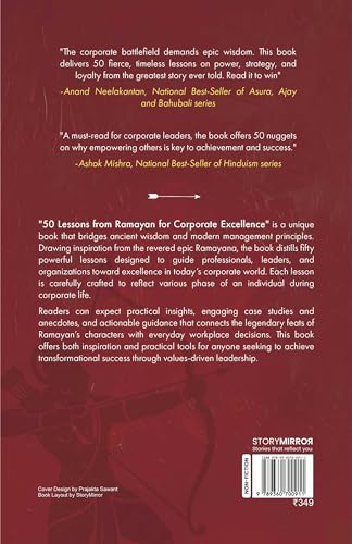 Image of 50 Lessons from Ramayan for Corporate Excellence - Leadership, Ethics & Management Wisdom for Modern Professionals | Business & Self-Help Book