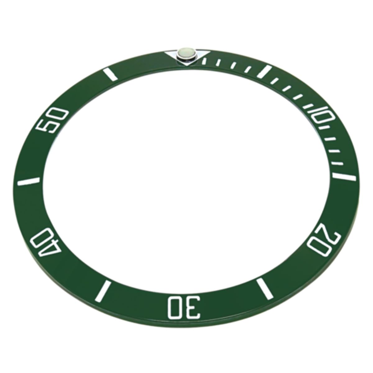Ewatchparts BEZEL INSERT CERAMIC COMPATIBLE WITH ROLEX SUBMARINER ENGRAVE KERMIT 11610 16800 16610 GREEN