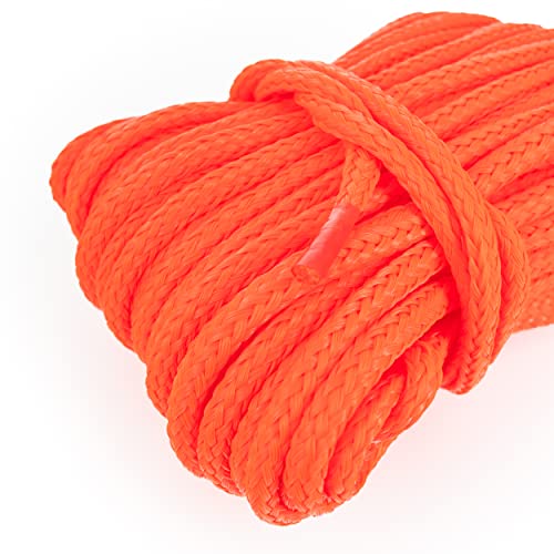 HonuNautic Schwimmleine für Rettungsringe | 30m Länge | Orange | 8mm Durchmesser | schwimmfähig schwimmend Leine Seil Tau
